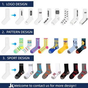 DESIGN GRATUIT & MOCK up Faites votre propre logo Chaussette de sport personnalisée Chaussette de sport - Product Image 4