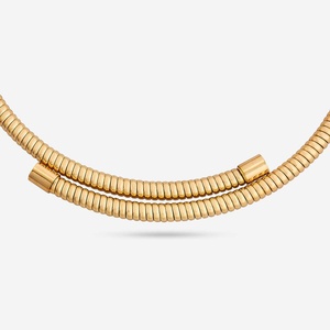 Collier tendance en alliage de zinc plaqué or 192389, motif boule géométrique, pierre principale diamant, chaîne à maillons, style religieux pour les fêtes - Product Image 4