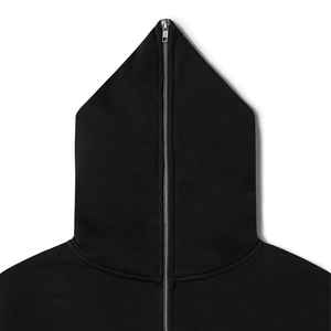 Sweat à capuche zippé pour homme, coupe ample, 100% coton, unisexe, lavage vintage, logo personnalisé, impression sérigraphique, broderie - Product Image 3