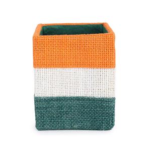 Porte-stylos rectangulaire moderne en jute Adiba Home Decor - Écologique - Emballage multi-pièces - Product Image 1