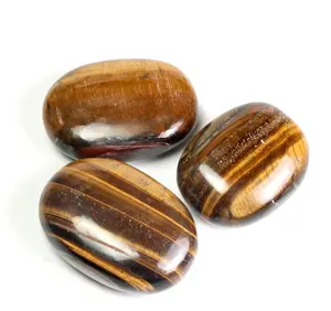 Best Quality Hot Sale Natural Tiger Eye Palm Stone Reiki Healing Crystals & Stones Crystal Stone Agate Bulk Order