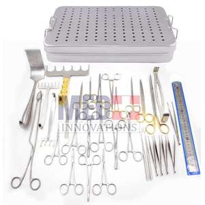 Juego de 23 piezas de instrumentos quirúrgicos de acero inoxidable para abdominoplastia para eliminación de grasa abdominal herramienta de plástico para abdominoplastia de vientre medio - Product Image 1