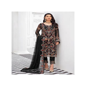 Última colección pakistaní Shalwar Kameez traje mujer Casual pakistaní Shalwar Kameez traje vestido - Product Image 5