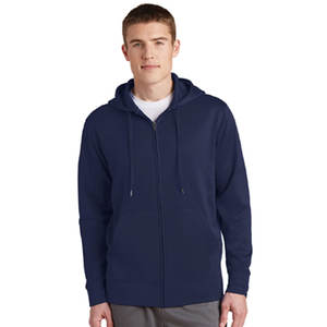 Bleu marine hommes décontracté à capuche en gros coupe-vent pull uni sweats à capuche imperméables hommes sweats à capuche pour hommes - Product Image 1