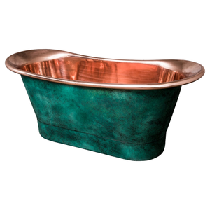 Bañera hecha a mano de cobre plateado Cobre Metal Nuevo diseño Decoración estándar de la mejor calidad - Product Image 4