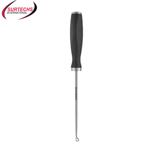 Instrumento quirúrgico ortopédico Manual Surtechs, cureta Ovalada para extracción de tejidos blandos y reparación de rodilla en artroscopia, medicina deportiva - Product Image 4