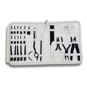 Precios razonables Kit de herramientas de extensión de cabello completamente personalizado Material de acero inoxidable Kit de herramientas de extensión de cabello - Product Image 6