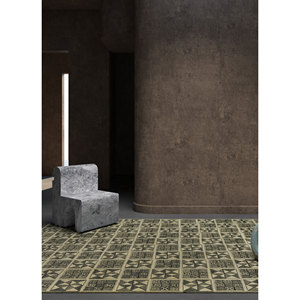 Alfombra de Lana Anudada a Mano Clan Ivory, Diseño Geométrico, Gran Tamaño 9x12, para Decoración de Sala de Estar y Pasillo, SKWL-69 - Product Image 5