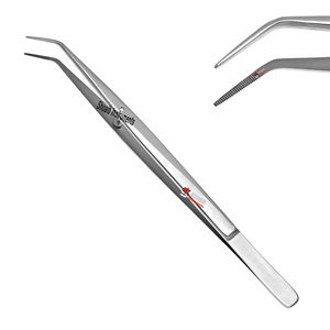 Pinzette dentarie per medicazione universitaria pinza 6 ",6.5" seghettata punta stretta germania qualità denti strumenti chirurgici dentali