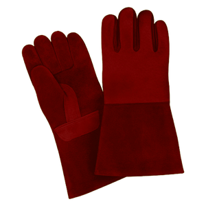 Gants de sécurité en cuir à grain fendu en cuir de vachette de haute qualité Gants de lutte contre l'incendie ignifuges anti-coupure anti-coupure BBQ - Product Image 4