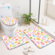 Ensemble de tapis de salle de bain imprimés sur mesure pour salle de bain, rideau de douche antidérapant, tapis de bain - Product Image 5