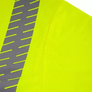 High Visibility Safety Vis Reflective <b>T</b> <b>Shirt</b> Short Sleeve Safety Mesh Quick Dry Mesh Outdoor Hiking <b>Shirts</b> - Product Image 6