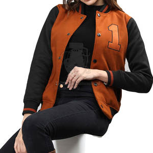 Veste d'hiver légère et respirante en peau de mouton et coton tricoté, sur mesure, nouveau style, veste de baseball pour femmes, fabriquée au Pakistan - Product Image 2