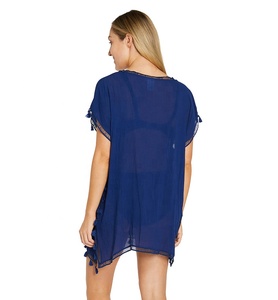 Nouvelle arrivée Mini robe en rayonne pour femme Robe en coton rayonne décontractée - Product Image 2