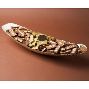 Bandeja de Chocolate de Metal dorado de calidad Superior, plato para servir postres dulces, exhibición de Chocolate para bodas y eventos corporativos - Product Image 5