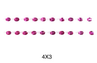 Vivaaz 4x3 Pierre précieuse rubis rouge naturel AAA+ de haute qualité certifiée IGI, taille ovale facettée, calibrée, traitée thermiquement, Birmanie 100%