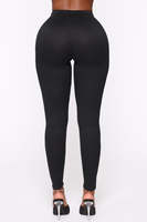 Nouveautés Leggings de yoga taille haute unis pour femmes, extensibles dans quatre directions, séchage rapide, en Spandex/Coton avec taille élastique renforcée