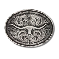 Boucles de ceinture en alliage de zinc doré à deux tons personnalisées en gros pour hommes, boucle de ceinture tendance
