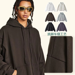 Wholesale Men's Winter Breathable Hoodies Cotton <b>Blended</b> Heavy Weight 420gsm High Quality Tie-dye Print - Product Image 4