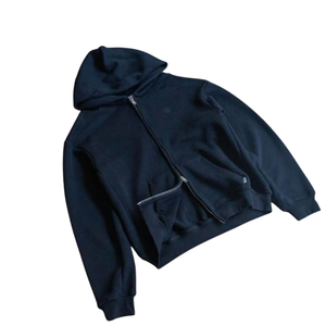 เสื้อฮู้ดสำหรับผู้ชายผ้าฝ้ายผ้าฟลีซผ้าคอตตอนนุ่ม100% มีฮู้ดแบบเรียบง่ายหรูหราไม่มีลายโลโก้ออกแบบได้ตามต้องการ - Product Image 1