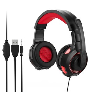 Auriculares para juegos plegables con luz LED con cable y micrófono con cancelación de ruido para computadora y móvil - Product Image 5