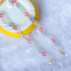 Bracelet de lunettes de fruits de dessin animé en polyester à la mode et polyvalent multicolore polyvalent chaîne de lunettes mate givrée 70cm - Product Image 4