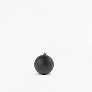 4 boules de Noël modernes en plastique noir de 10 cm de diamètre et décorations d'arbre - Product Image 2