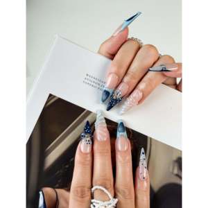 Uñas Postizas con Diseño Chic Marino para Amantes de la Náutica - Product Image 3