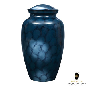 โกศบรรจุอัฐิแบบอเมริกันสีน้ำเงิน สำหรับบรรจุอัฐิมนุษย์ คุณภาพพรีเมียม ทนทาน เป็นมิตรกับสิ่งแวดล้อม ความจุ 220 คิวบิกอินช์ - Product Image 1