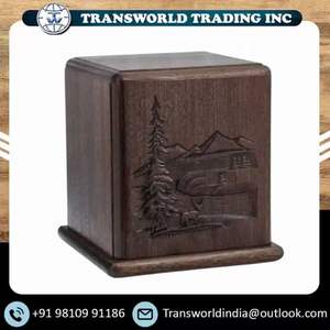 Customized Size Adult Cremation Wooden <b>Urns</b> Unique European & American Style Funeral Supplies <b>for</b> <b>Human</b> <b>Ashes</b> Wood <b>Urns</b> - Product Image 2