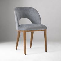 Chaise de salle à manger en bois massif de style nordique avec rembourrage, style moderne, modèle Olla 1811DC25-08 pour la maison, l'hôtel, le bureau