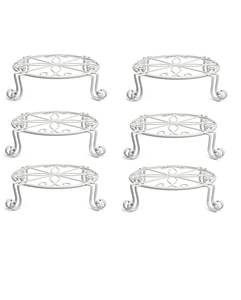 Soportes Decorativos de Metal para Macetas / Elevadores para Macetas (Juego de 6) - Product Image 1
