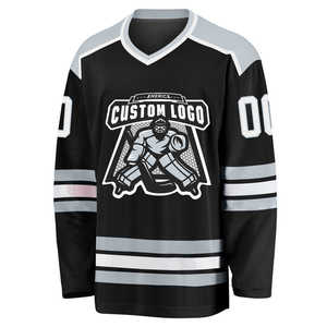 Maillot de hockey sur glace, faible MOQ, concevez votre propre uniforme de hockey sur glace personnalisé avec logos personnalisés, prix de gros, OEM - Product Image 2