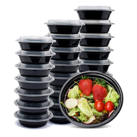 Boîte à lunch rectangulaire ronde et carrée à emporter pour micro-ondes de qualité alimentaire Récipient alimentaire en plastique jetable avec couvercle fabriqué au Vietnam
