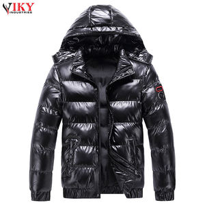 Fabricant de vêtements sur mesure, veste matelassée en duvet d'oie pour homme, hiver, avec tissu extérieur en nylon - Product Image 3