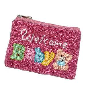 Mini bolso con cremallera de estilo lujoso hecho a mano para bebé, bordado con cuentas de lujo, nuevo aspecto de moda, última moda, bonita decoración del hogar - Product Image 1