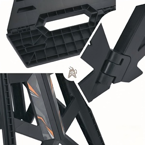 Sgabello Pieghevole Portatile JFG per <span class=keywords><strong>Moto</strong></span>, Supporto Leggero in PP per Riparazione e Manutenzione di Bici Elettriche, Capacità 100kg - Product Image 2