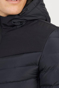 Wholesale Custom Logo Padded <b>Soft</b> <b>Shell</b> <b>Hooded</b> Puffer <b>Jacket</b> Lightweight Windproof Warm Winter Bubble Men's <b>Jackets</b> With Pockets - Product Image 5