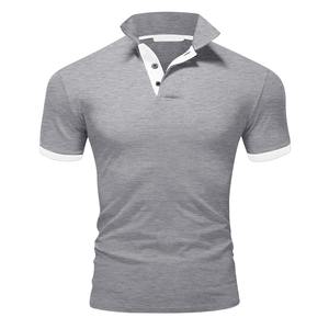 Chemise boutonnée à manches courtes pour homme, tricotée, anti-boulochage, imprimée sur mesure, pour l'été, décontractée - Product Image 4