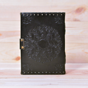 Handmade da chính hãng Tạp Chí thiết kế cổ điển Unlined A5/A4 giấy đen hardbound <span class=keywords><strong>Sketchbook</strong></span> đá phong cách cho sketchbooks - Product Image 5