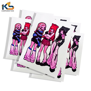 Pegatinas decorativas de vinilo de PVC autoadhesivas duraderas, formas impresas UV troqueladas personalizadas para publicidad comercial - Product Image 1