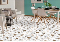 Carreaux de sol en céramique 3D 600x600mm, épaisseur 20mm, antidérapants, imitation pierre moderne, texture brillante pour chambre, salon, couloir