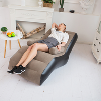 Fauteuil gonflable, canapé-lit gonflable, fauteuil de cinéma, siège/sofa gonflable relaxant, chaise floquée portable pour l'extérieur