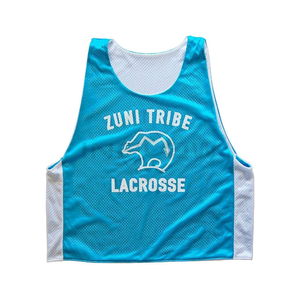 Uniforme de football américain Port Hole Lacrosse Jersey Design personnalisé Mesh Uniform Pinnies - Product Image 4