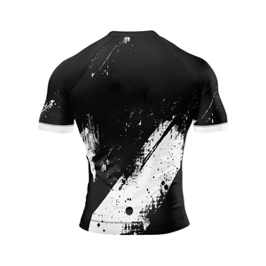 เสื้อเชิ้ตผ้าซาตินรัดรูปผ้าสแปนเด็กซ์ผ้าซาตินสำหรับฝึกโต้คลื่นพิมพ์ลายดิจิทัลผลิตจากโพลีเอสเตอร์ - Product Image 3