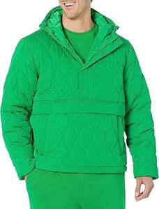 Chaqueta acolchada verde acolchada, ajuste acogedor para la máxima comodidad con capucha elegante y cálida, con un diseño único - Product Image 5