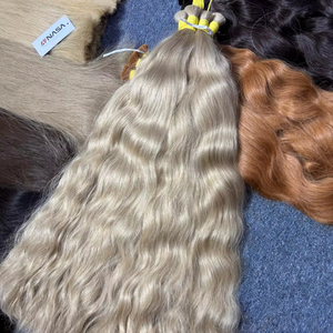 Cabello Humano Virgen Vietnamita en Existencia - Decolorado, Envío Rápido a Todo el Mundo, Alta Calidad, Sin Enredos, Sin Caída, Ondulado Natural - Product Image 1