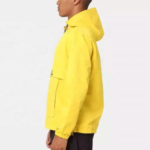 Chaquetas de bombardero cortavientos con forro de malla impermeable de poliéster y nailon con cremallera 2025 personalizadas para hombre 1/4 - Product Image 2