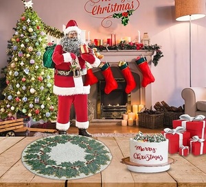 <b>Top</b> Quality Unique <b>Christmas</b> <b>Tree</b> Design Handmade Glass Beaded <b>Table</b> Placemat at Wholesale Price Embroidered - Product Image 6