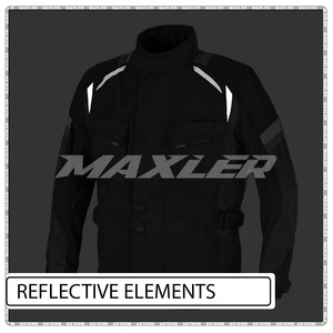Chaqueta Touring 3/4 para hombre, aprobado por la CE Equipo de Motocicleta, chaqueta de ventilación reflectante impermeable para uso en todas las estaciones - Product Image 5